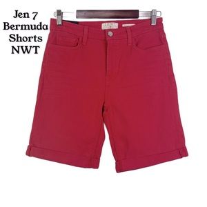 Jen 7 Bermuda Shorts By 7 For All Mankind NWT Size 6